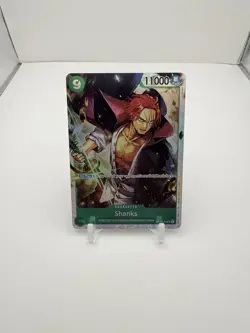 One Piece TCG Shanks ST16-004 SR NM English Green Reprint - Image 1