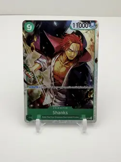 One Piece TCG Shanks ST16-004 SR NM English Green Reprint - Image 3
