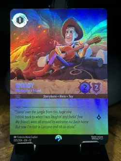 Disney Lorcana Woody - Waiting for a Friend 205/204 Foil - Image 1