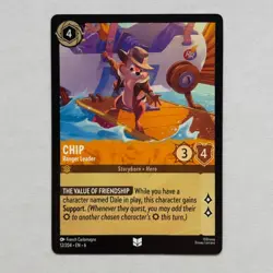 Chip 12/204 Disney Lorcana Azurite Sea Regular Uncommon Card NM - Image 1