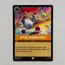 Rescue Rangers Away! 29/204 Disney Lorcana Azurite Sea Regular Uncommon Card NM - Image 1