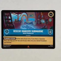 Rescue Rangers Submarine 169/204 Disney Lorcana Azurite Sea Regular Rare Card NM - Image 1