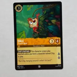 Dale 7/204 Disney Lorcana Azurite Sea Regular Common Card NM - Image 1