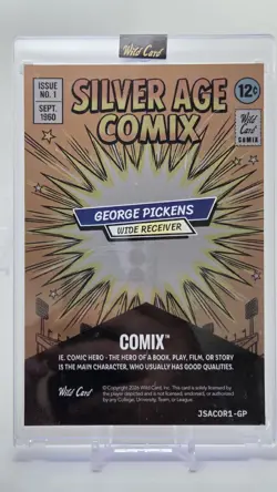 2026 Wild Card Just the Hits George Pickens Mammoth Silver Age Comix 1/1 Cowboys - Image 2