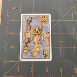 NINE of DIAMONDS ~Old Thyme Christmas Angel Playing card SINGLE - Image 3
