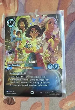 The Madrigal Family Disney Lorcana Attack Of The Vine Enchanted Card Near Mint - Image 1