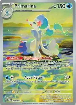 Primarina 088/084 Pitch Black Illustration Rare Pokemon Card NM - Image 1