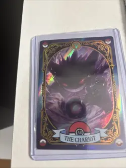 Pokemon Mengka 2.0 - Gengar AR V Tarot Card “The Chariot" - Non TCG - Image 1