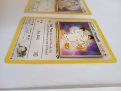 (Combo) Meowth & Giovanni's Meowth Pokemon Cards 56/64 & 74/132. Great Condition - Image 4