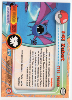 Zubat #41 1999 TV Animation Edition Pokemon Card - Image 2