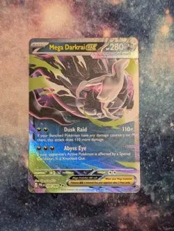 Mega Darkrai Ex 48/84 Double Rare Card - Pokemon Pitch Black Near Mint - Image 1