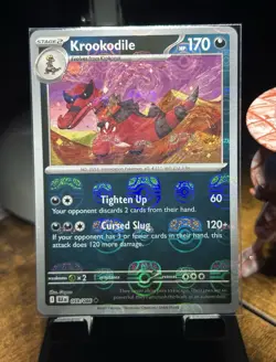 Krookodile 059/086 SV Black Bolt Master Ball Pattern Holo Uncommon NM card - Image 1