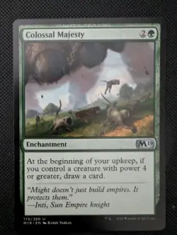 MTG M19 Uncommon COLOSSAL MAJESTY NM - Image 1