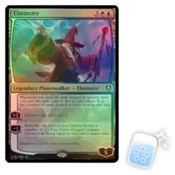 FOIL ELMINSTER Commander Legends: Battle For Baldur's Gate Planeswalker MTG - Image 1