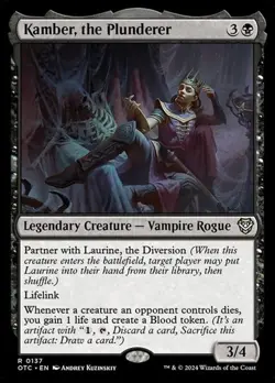 1x Kamber, the Plunderer NM Eng MTG - Commander Outlaws of Thunder Junction - Image 1