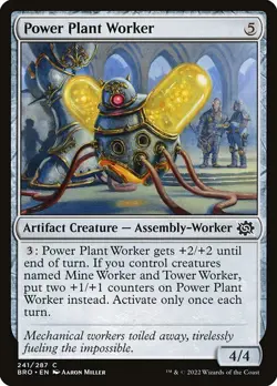 1x Power Plant Worker NM Eng MTG - The Brothers' War - Image 1