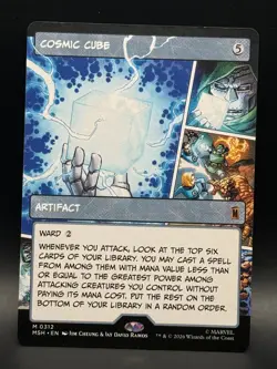 Cosmic Cube (Borderless) 312 Marvel Super Heroes Magic: The Gathering NM - Image 1