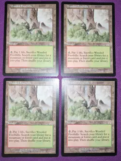MTG - Wooded Foothills - Onslaught - Playset 4x - Magic The Gathering - TCG - Image 1