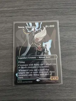 Storm, Windrider (Borderless) (FOIL) #375 Marvel Super Heroes NP MTG - Image 1