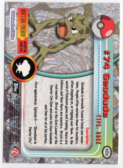 Geodude #74 199 TV Animation Edition Pokemon Card - Image 2