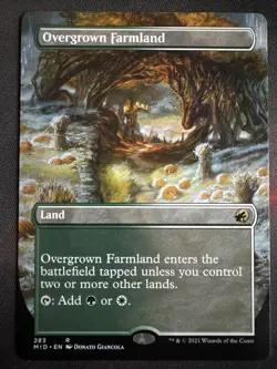 MTG Overgrown Farmland Innistrad: Midnight Hunt 283 Regular Rare - Image 1