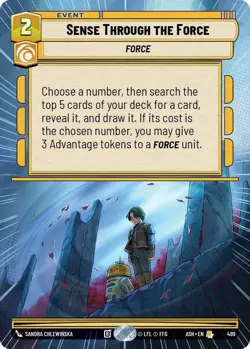 1x Sense Through the Force - Hyperspace MTG - Ashes of the Empire - NM-Mint - Image 1