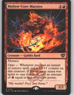 Molten-Core Maestro 125 Rare Secrets of Strixhaven Magic: The Gathering NM - Image 1