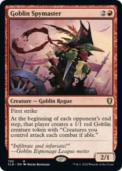 NM - Goblin Spymaster [CLB - 795] Commander Legends: Battle for Baldur's Gate - Image 1