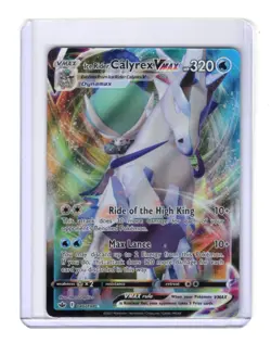 Ice Rider Calyrex VMAX 046/198 Holo VMAX Rare Chilling Reign Pokemon Near Mint - Image 1