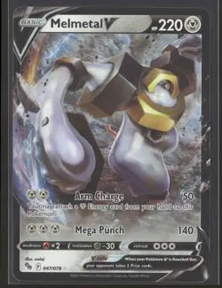 Melmetal V Holo Ultra Rare Pokemon GO 047/078 NM - Image 1