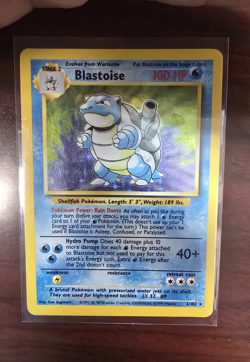 Pokemon TCG Base Set Blastoise 2/102 Holo Rare 1999 WOTC 100 HP Stage 2 - Image 1