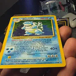 Pokemon TCG Blastoise 2/102 Base Set Holo Rare English 1999 100HP WOTC - Image 3