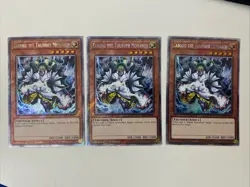 Yugioh Zaborg the Thunder Monarch x 3 - 1st Platinum Secret Rare NM Free Holo A - Image 1