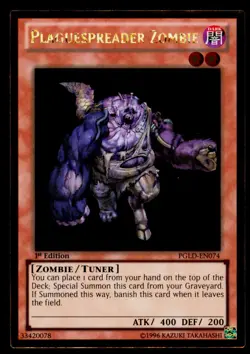 Plaguespreader Zombie - PGLD-EN074 NM Premium Gold Yu-Gi-Oh 1st Edition - Image 1