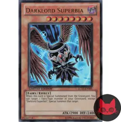 Yugioh Darklord Superbia LC02-EN005 Ultra Rare Limited Edition NM - Image 1