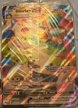 Snorlax VMAX Oversize Promo Jumbo Card Pokemon TCG New Sealed New Pokemon - Image 2