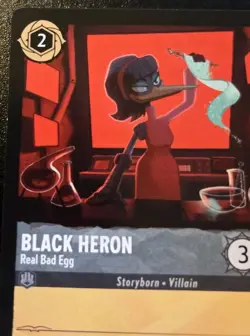 Black Heron - Real Bad Egg 182/204 Uncommon Whispers In The Well Disney Lorcana - Image 2