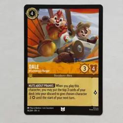 Dale 18/204 Disney Lorcana Azurite Sea Regular Uncommon Card NM - Image 1