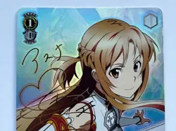 Weiss Schwarz Signed Sword Art Online Card Lead Group Asuna SAO/S20-101SP FOIL - Image 2