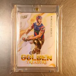 2026 NRL League Heroes Golden Treasure Card #70/80 GT9 **Newcastle Knights - Image 1