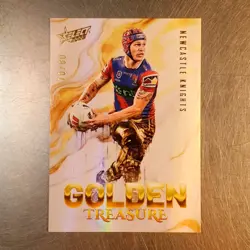 2026 NRL League Heroes Golden Treasure Card #70/80 GT9 **Newcastle Knights - Image 2