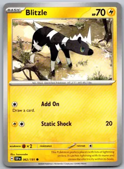 Blitzle 062/191 Common Surging Sparks Pokemon Near Mint - Image 1