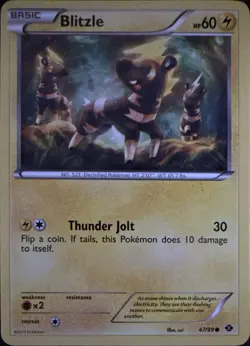 Blitzle 47/99 Common Next Destinies Pokemon Lightly Played - Image 1