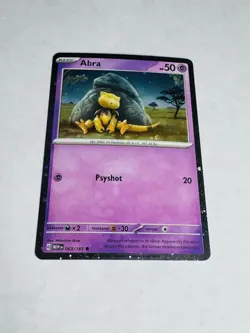 Abra 063/165 Near Mint Cosmos Holo Pokemon - Image 1