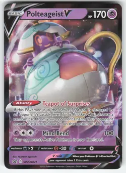 Polteageist V SWSH021 Pokemon TCG Sword & Shield Promo Cards NM - Image 1
