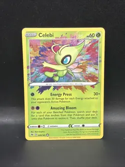 Celebi 009/185 Swsh04: Vivid Voltage Holo Amazing Rare Pokemon Card - Image 1