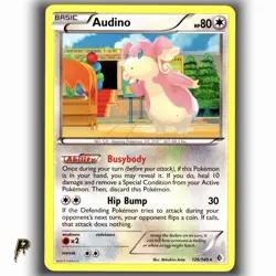 Pokemon Black & White Boundaries Crossed Audino 126/149 Rare Non Holo Card NM - Image 1