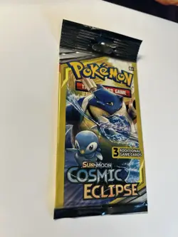 Pokemon 3 Card Booster Pack COSMIC ECLIPSE Factory Sealed - Image 2