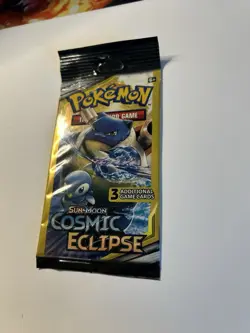 Pokemon 3 Card Booster Pack COSMIC ECLIPSE Factory Sealed - Image 3