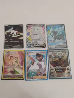 Pokemon Larvesta Illustration Rare/Full Art/Kingambit Promo Holo Cards - Image 1